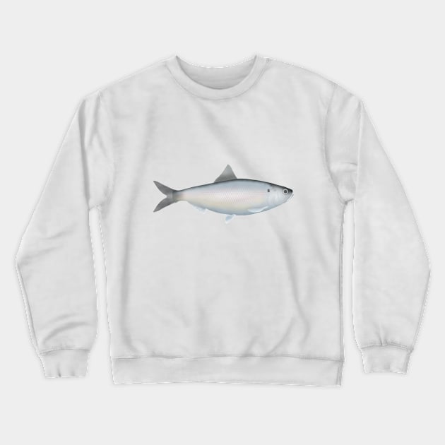 American Shad Crewneck Sweatshirt by FishFolkArt